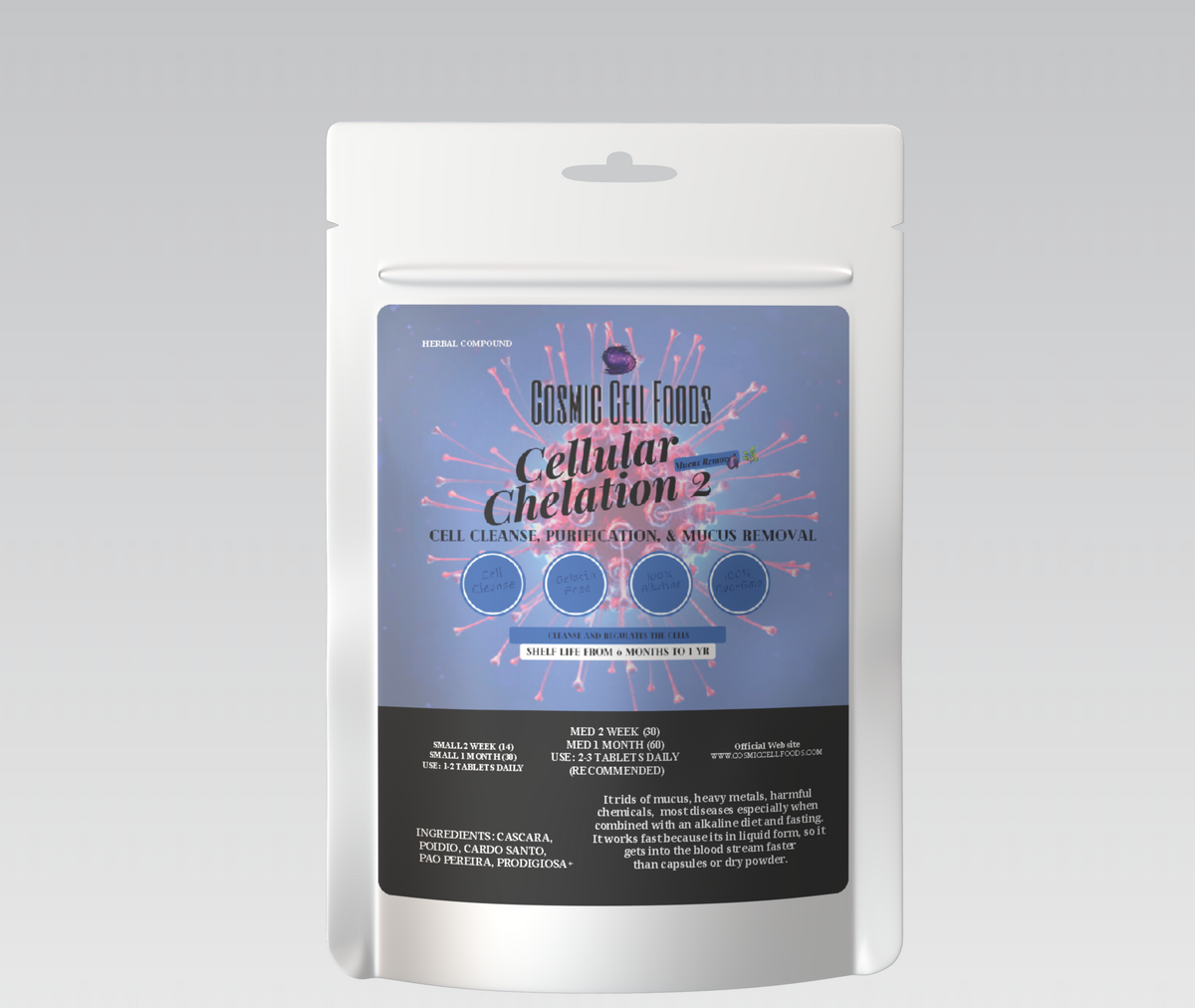 [BUY 1 GET 1] CELLULAR CHELATION 2 TABLETS - CELLULAR DETOX & REPAIR | MUCUS & HEAVY METAL REMOVAL